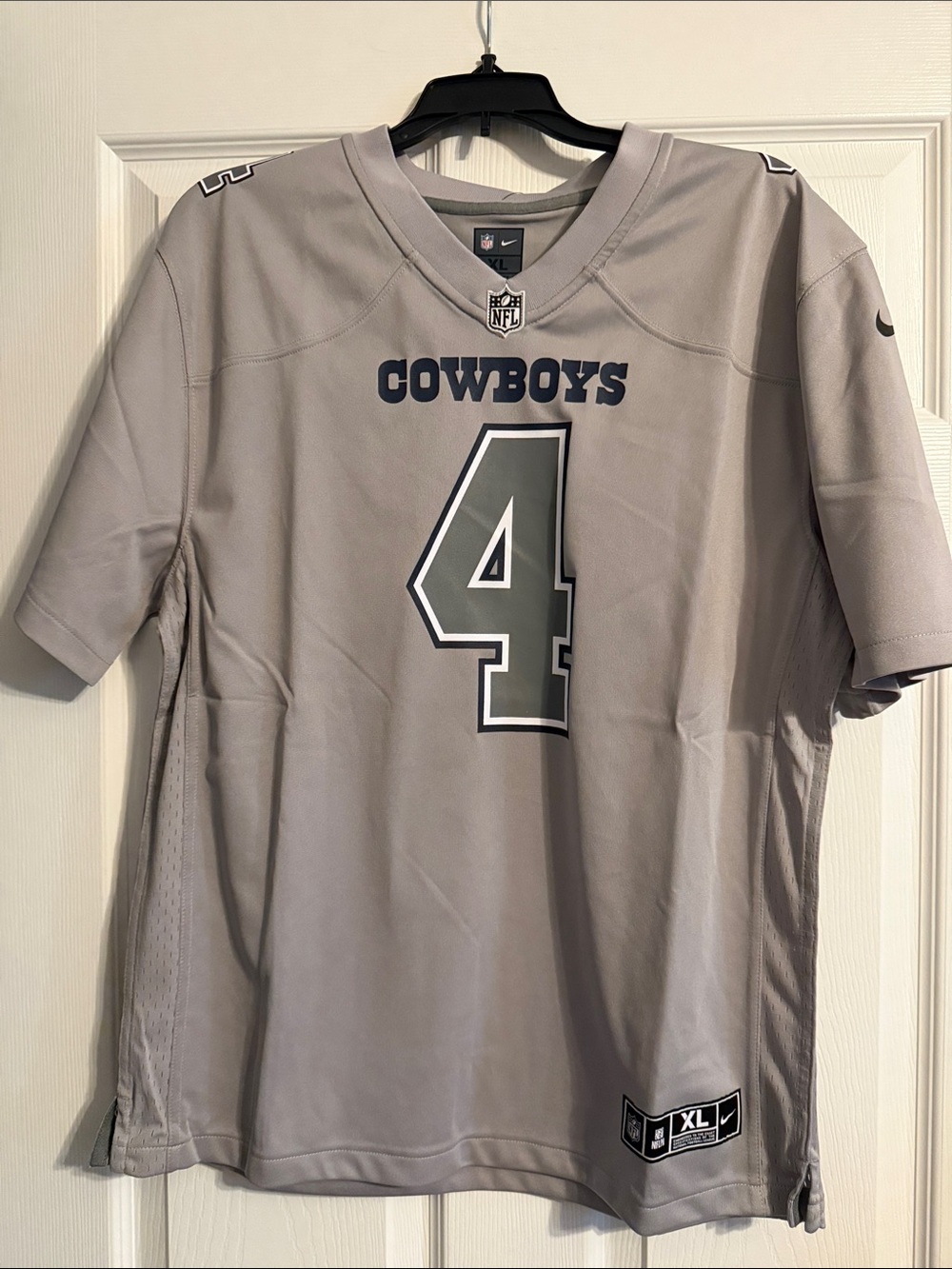 Nike Dallas Cowboys #4 Gray Boys NFL Jersey